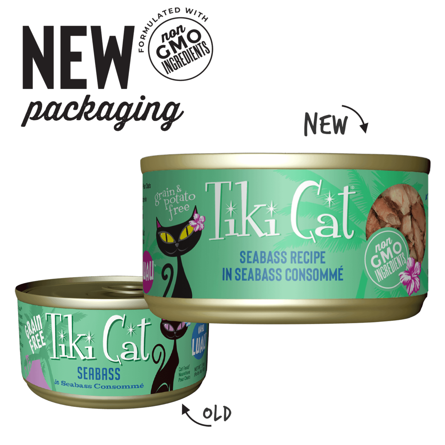 Tiki Cat - Luau - Seabass Recipe in Seabass Consomme (For Cats)